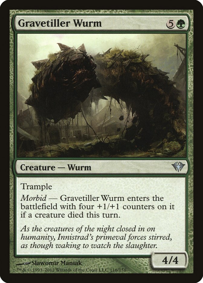 Gravetiller Wurm [Dark Ascension] | Tables and Towers