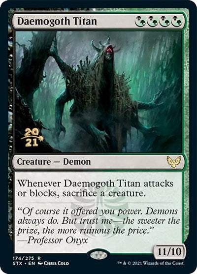 Daemogoth Titan [Strixhaven: School of Mages Prerelease Promos] | Tables and Towers