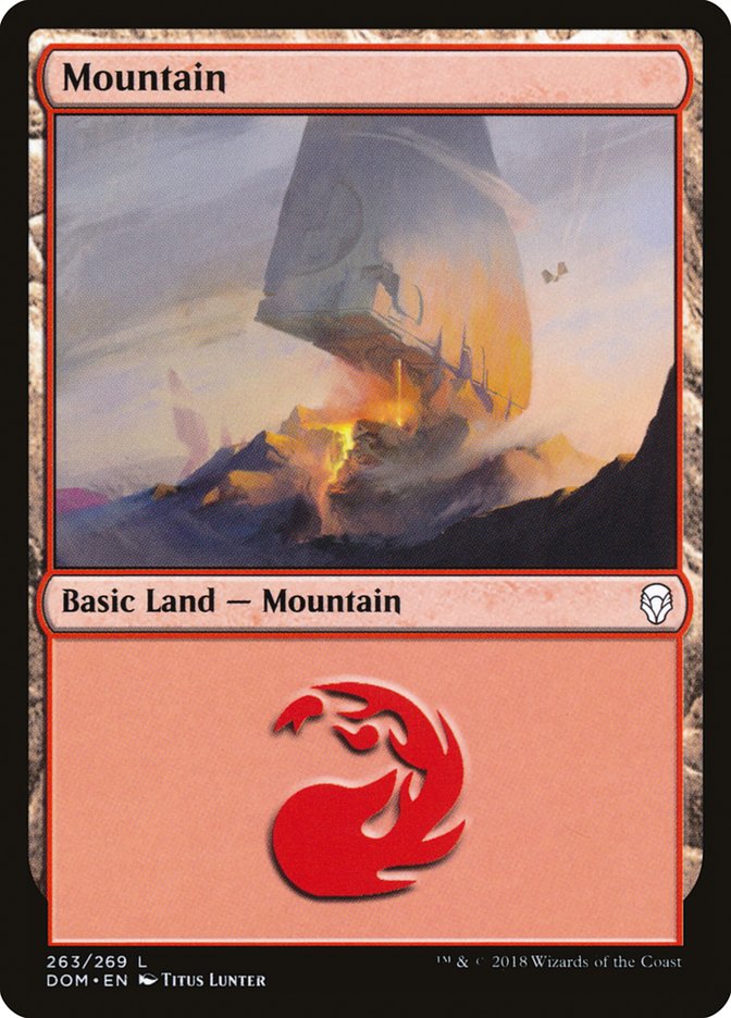 Mountain (263) [Dominaria] | Tables and Towers