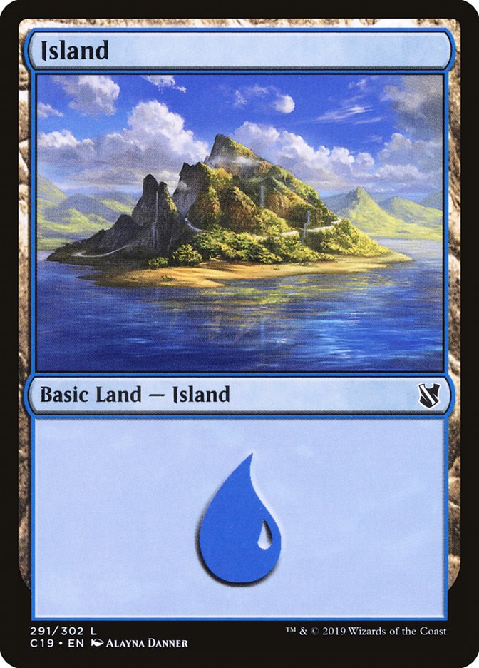Island (291) [Commander 2019] | Tables and Towers
