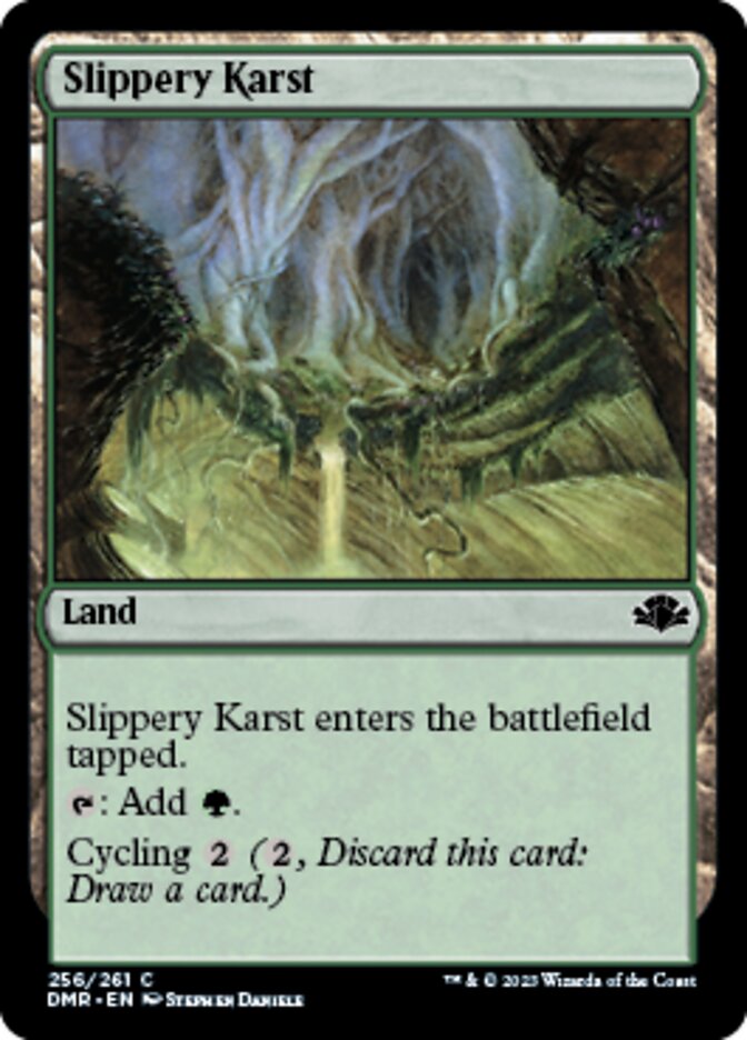 Slippery Karst [Dominaria Remastered] | Tables and Towers