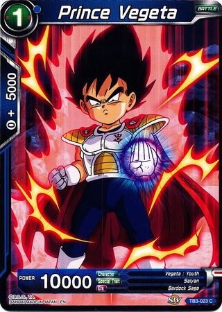 Prince Vegeta (TB3-023) [Clash of Fates] | Tables and Towers