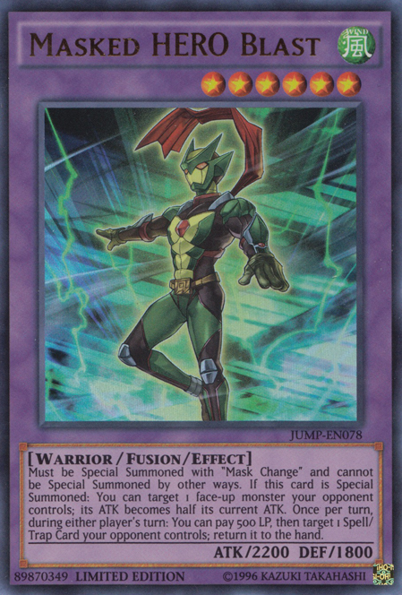 Masked HERO Blast [JUMP-EN078] Ultra Rare | Tables and Towers