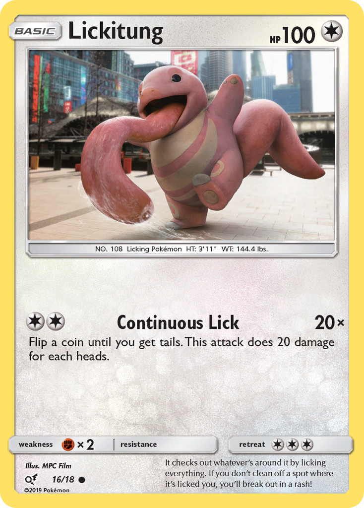 Lickitung (16/18) [Sun & Moon: Detective Pikachu] | Tables and Towers