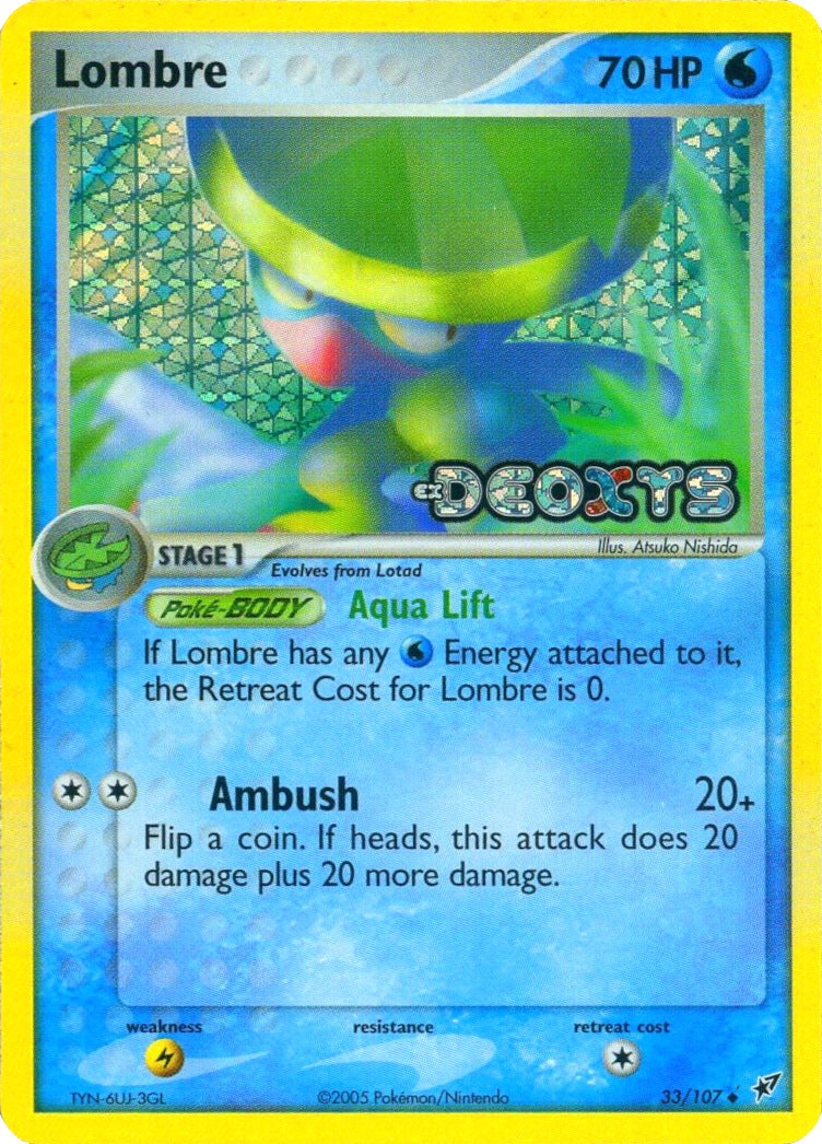 Lombre (33/107) (Stamped) [EX: Deoxys] | Tables and Towers