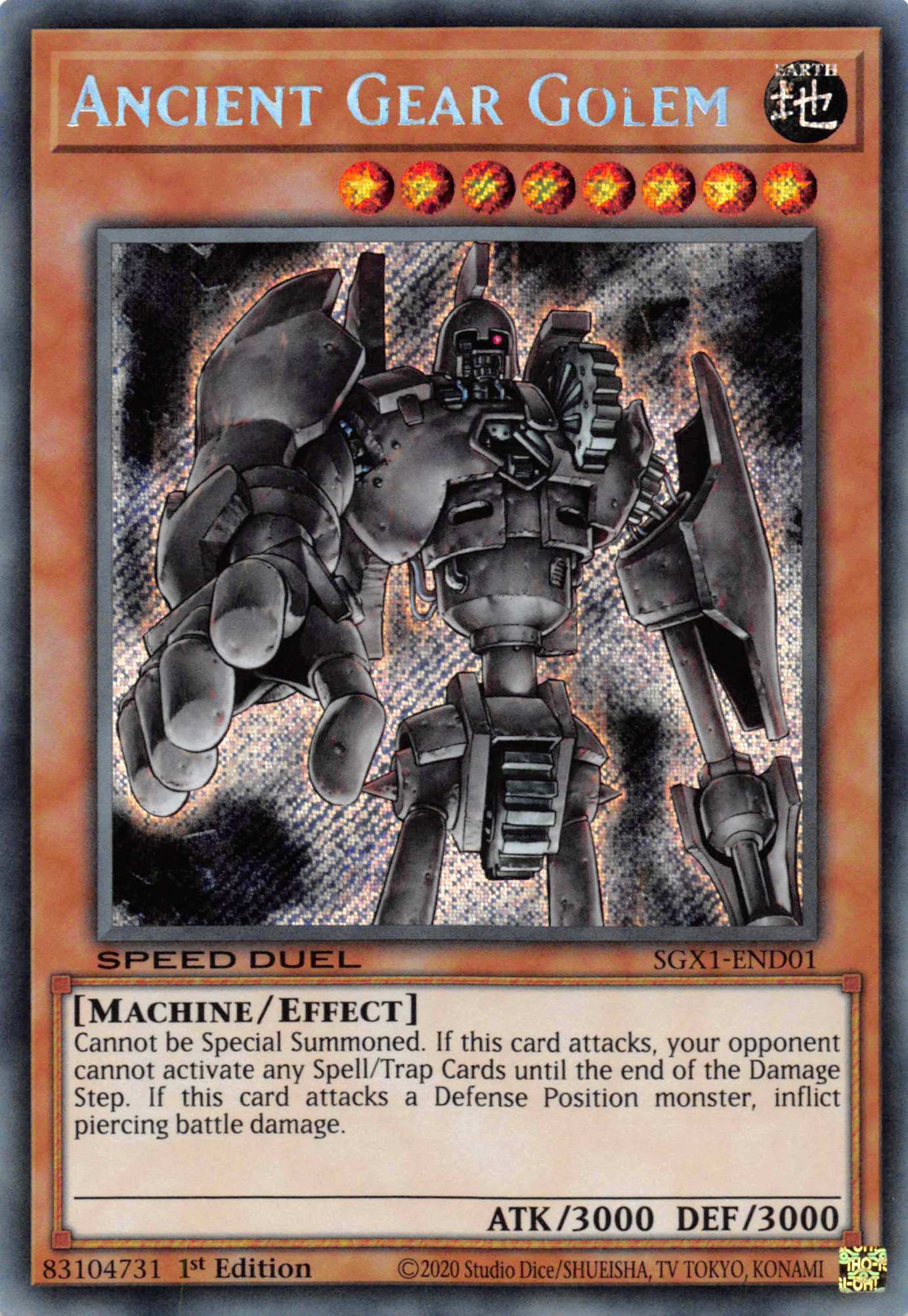 Ancient Gear Golem [SGX1-END01] Secret Rare | Tables and Towers