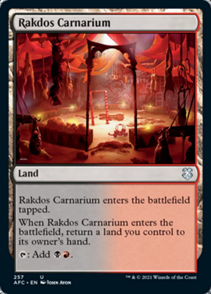 Rakdos Carnarium [Dungeons & Dragons: Adventures in the Forgotten Realms Commander] | Tables and Towers