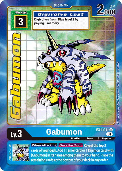 Gabumon [EX1-011] (Alternate Art) [Classic Collection] | Tables and Towers