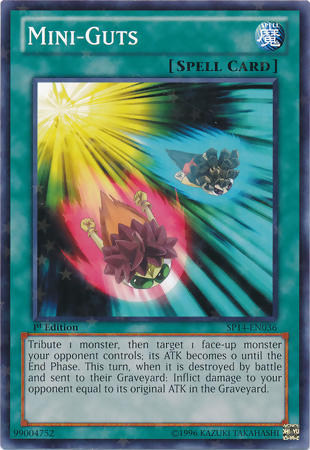 Mini Guts [SP14-EN036] Starfoil Rare | Tables and Towers