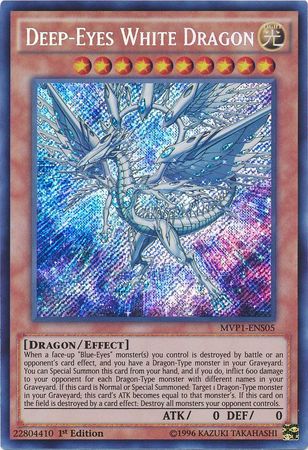 Deep-Eyes White Dragon [MVP1-ENS05] Secret Rare | Tables and Towers