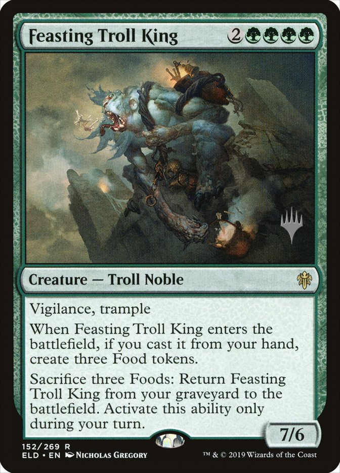 Feasting Troll King (Promo Pack) [Throne of Eldraine Promos] | Tables and Towers