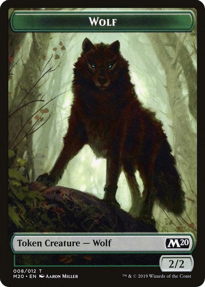 Wolf Double-Sided Token [Challenger Decks 2020 Tokens] | Tables and Towers