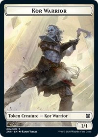 Kor Warrior // Plant Double-Sided Token [Zendikar Rising Tokens] | Tables and Towers