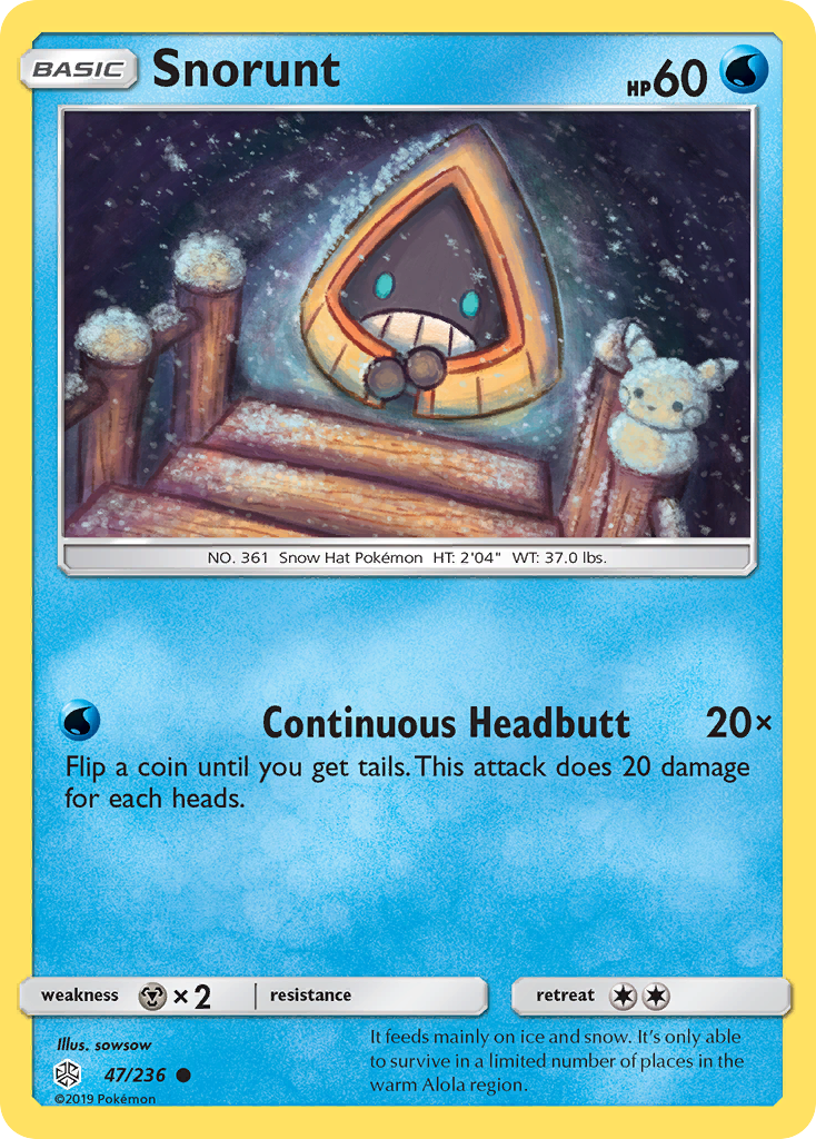 Snorunt (47/236) [Sun & Moon: Cosmic Eclipse] | Tables and Towers