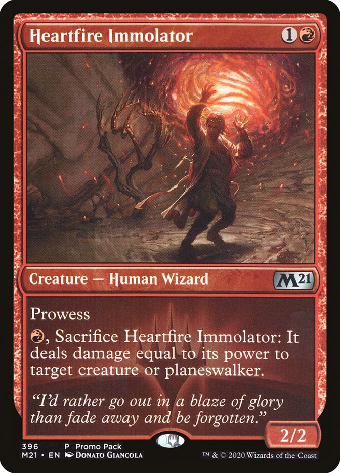 Heartfire Immolator (Promo Pack) [Core Set 2021 Promos] | Tables and Towers