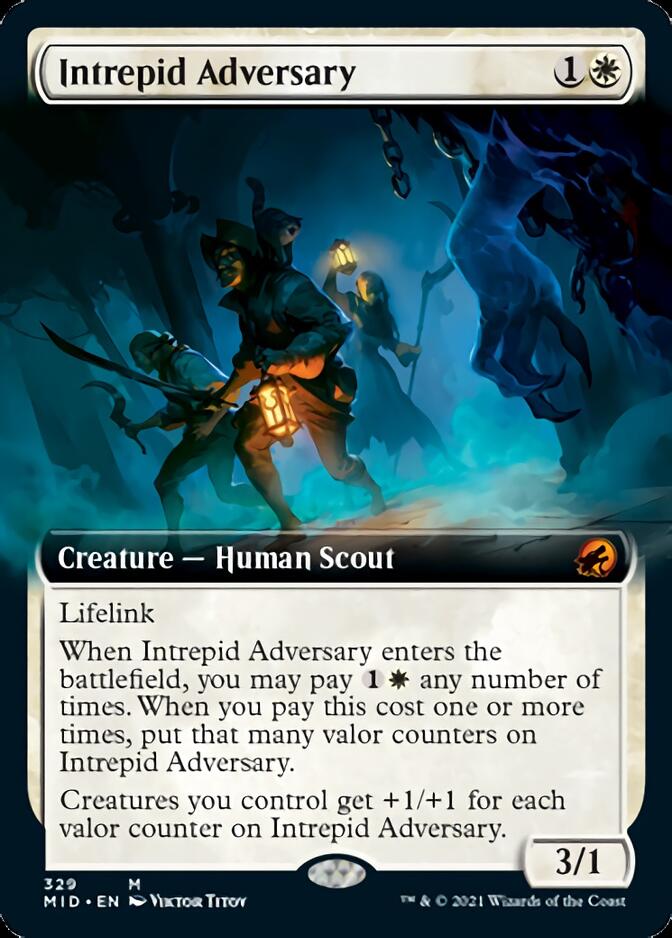 Intrepid Adversary (Extended Art) [Innistrad: Midnight Hunt] | Tables and Towers