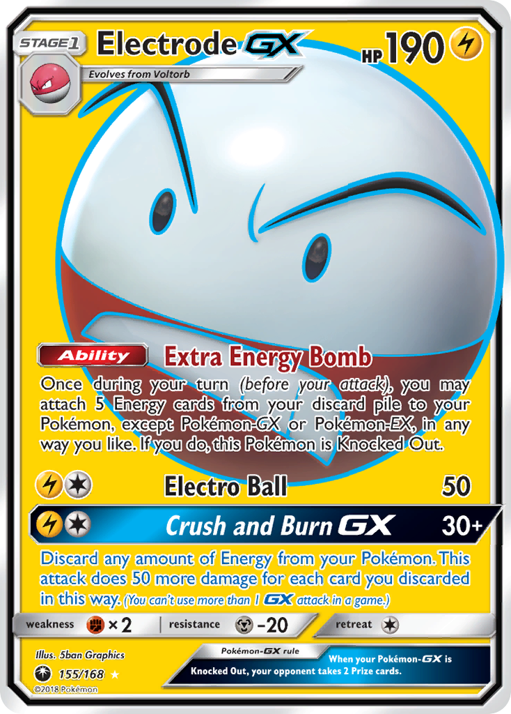 Electrode GX (155/168) [Sun & Moon: Celestial Storm] | Tables and Towers