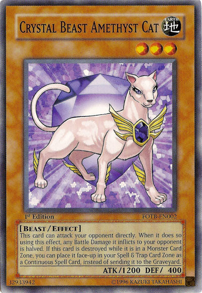 Crystal Beast Amethyst Cat [FOTB-EN002] Common | Tables and Towers