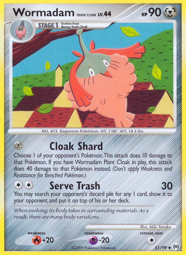 Wormadam Trash Cloak (51/99) [Platinum: Arceus] | Tables and Towers