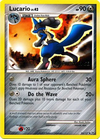 Lucario (53/127) (Prerelease Promo) [Diamond & Pearl: Black Star Promos] | Tables and Towers