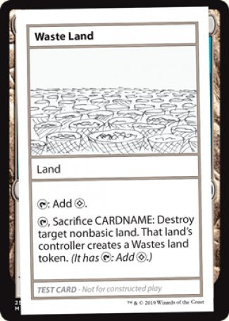 Waste Land (2021 Edition) [Mystery Booster Playtest Cards] | Tables and Towers