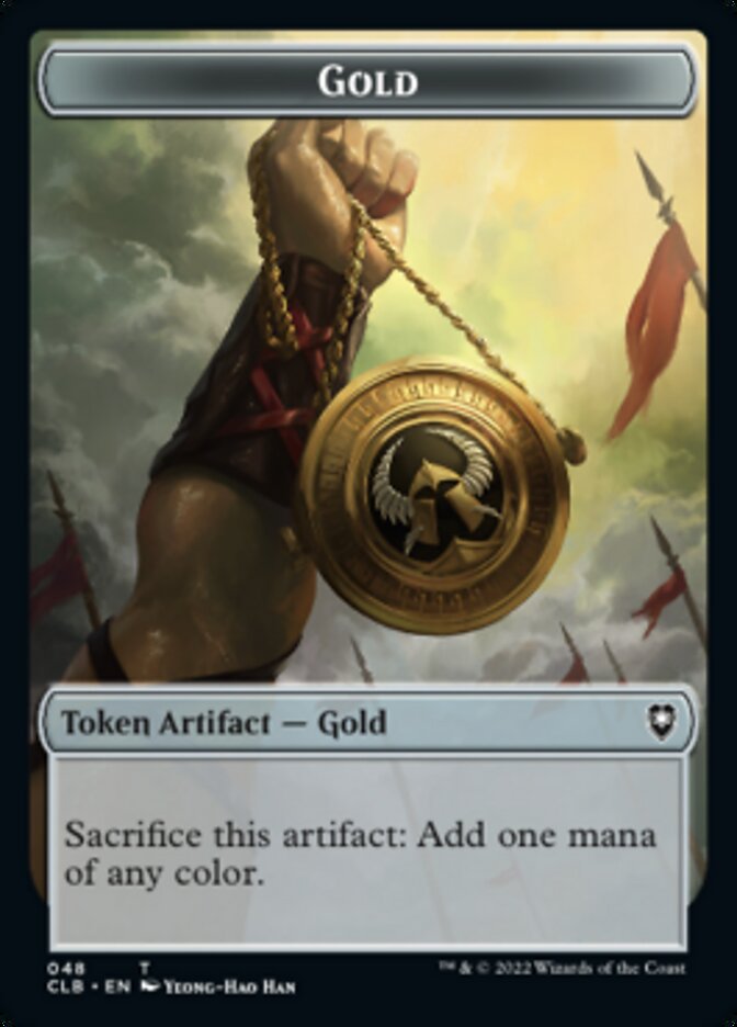 Gold // Dragon Double-Sided Token [Commander Legends: Battle for Baldur's Gate Tokens] | Tables and Towers