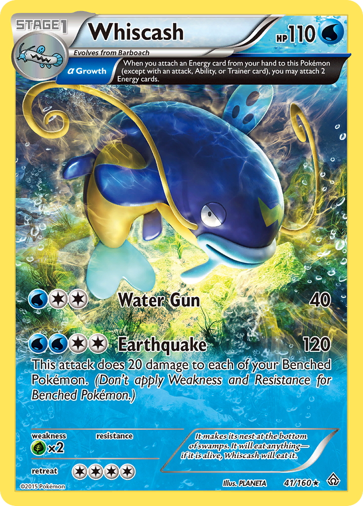 Whiscash (41/160) [XY: Primal Clash] | Tables and Towers