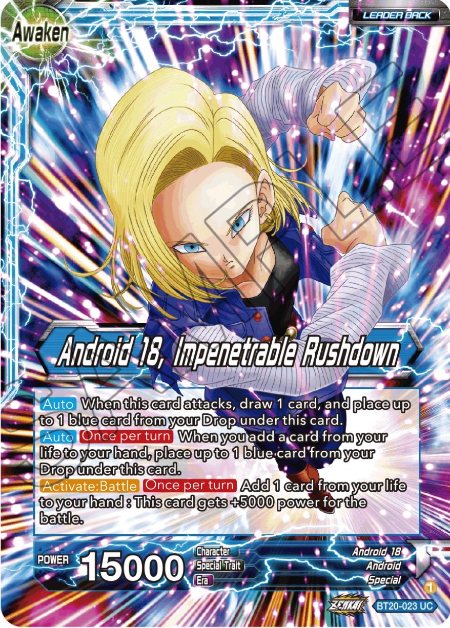 Android 18 // Android 18, Impenetrable Rushdown (BT20-023) [Power Absorbed] | Tables and Towers