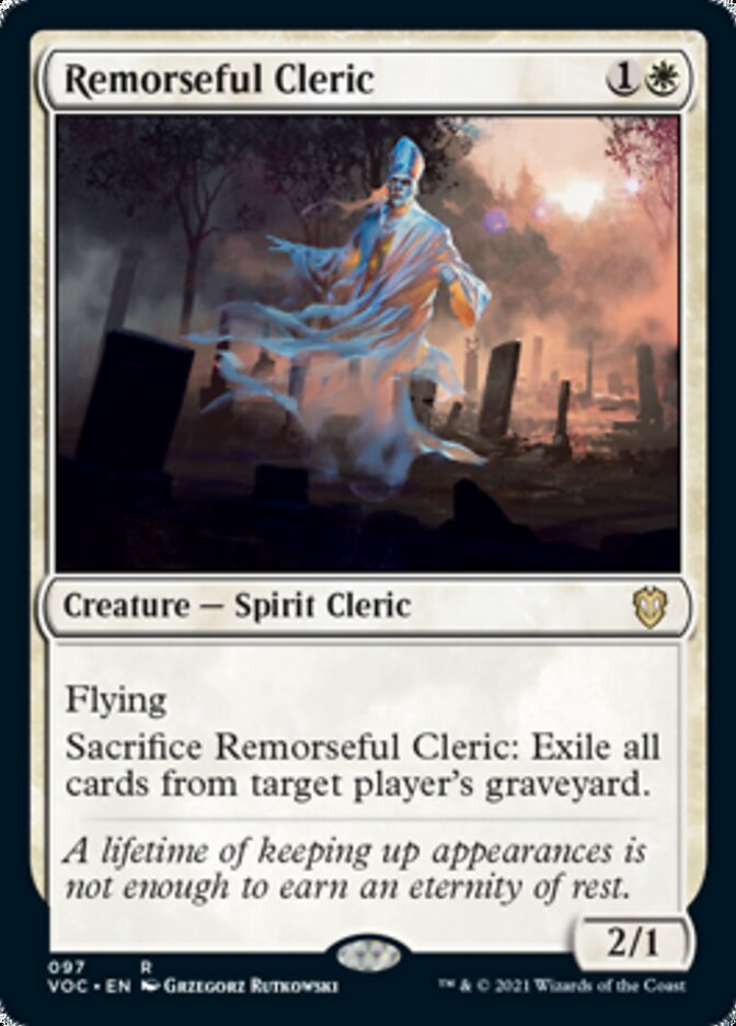 Remorseful Cleric [Innistrad: Crimson Vow Commander] | Tables and Towers