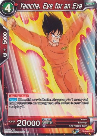 Yamcha, Eye for an Eye (DB3-005) [Giant Force] | Tables and Towers