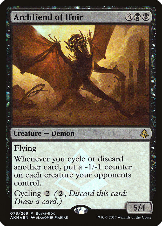 Archfiend of Ifnir (Buy-A-Box) [Amonkhet Promos] | Tables and Towers