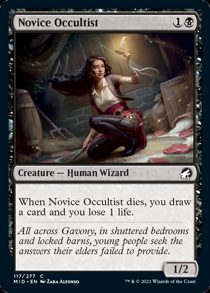 Novice Occultist [Innistrad: Midnight Hunt] | Tables and Towers