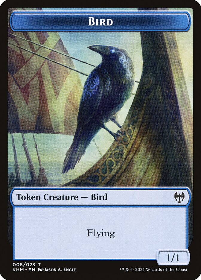 Treasure // Bird Double-Sided Token [Kaldheim Tokens] | Tables and Towers