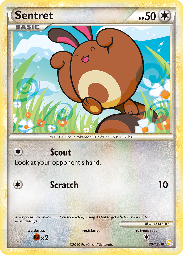 Sentret (80/123) [HeartGold & SoulSilver: Base Set] | Tables and Towers