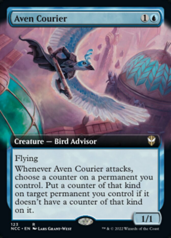 Aven Courier (Extended Art) [Streets of New Capenna Commander] | Tables and Towers