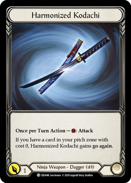 Harmonized Kodachi [U-CRU048] (Crucible of War Unlimited)  Unlimited Rainbow Foil | Tables and Towers