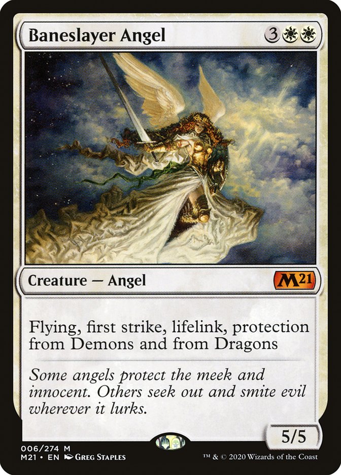 Baneslayer Angel [Core Set 2021] | Tables and Towers