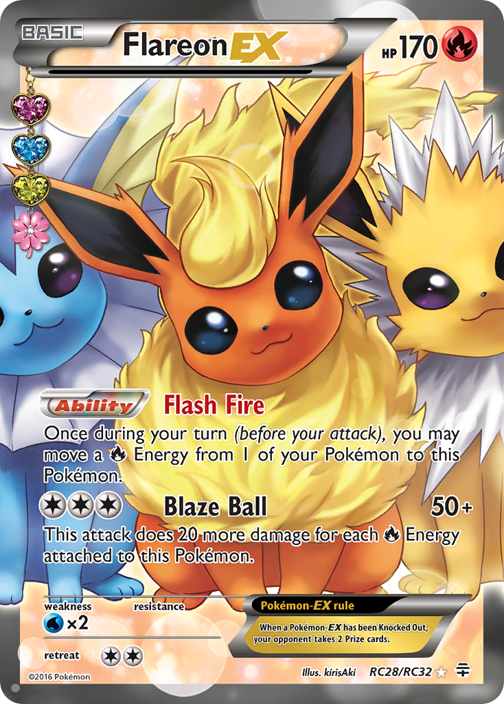 Flareon EX (RC28/RC32) [XY: Generations] | Tables and Towers