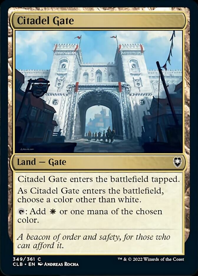 Citadel Gate [Commander Legends: Battle for Baldur's Gate] | Tables and Towers