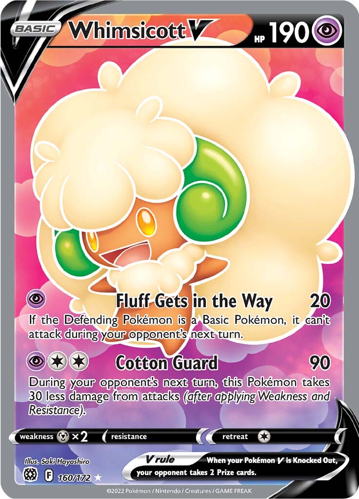 Whimsicott V (160/172) [Sword & Shield: Brilliant Stars] | Tables and Towers