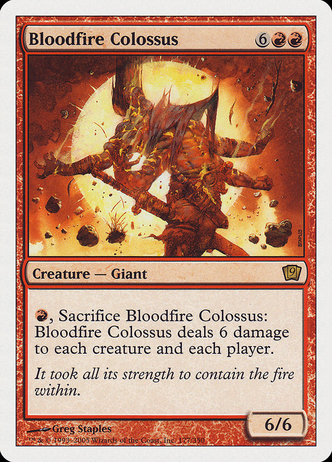 Bloodfire Colossus [Ninth Edition] | Tables and Towers