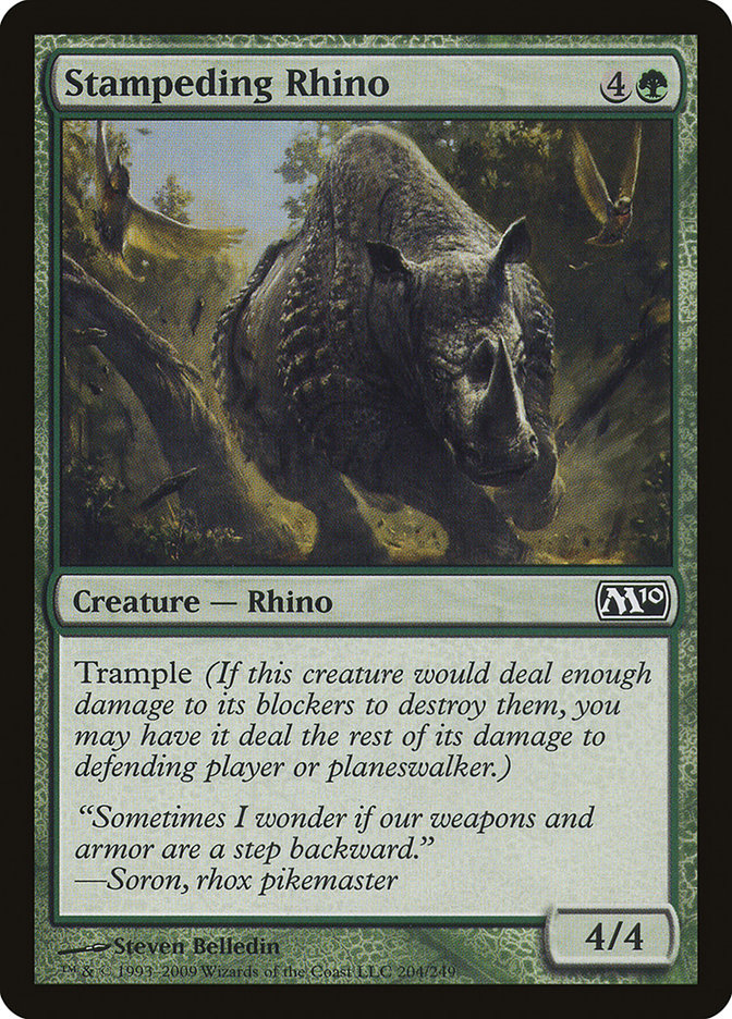 Stampeding Rhino [Magic 2010] | Tables and Towers