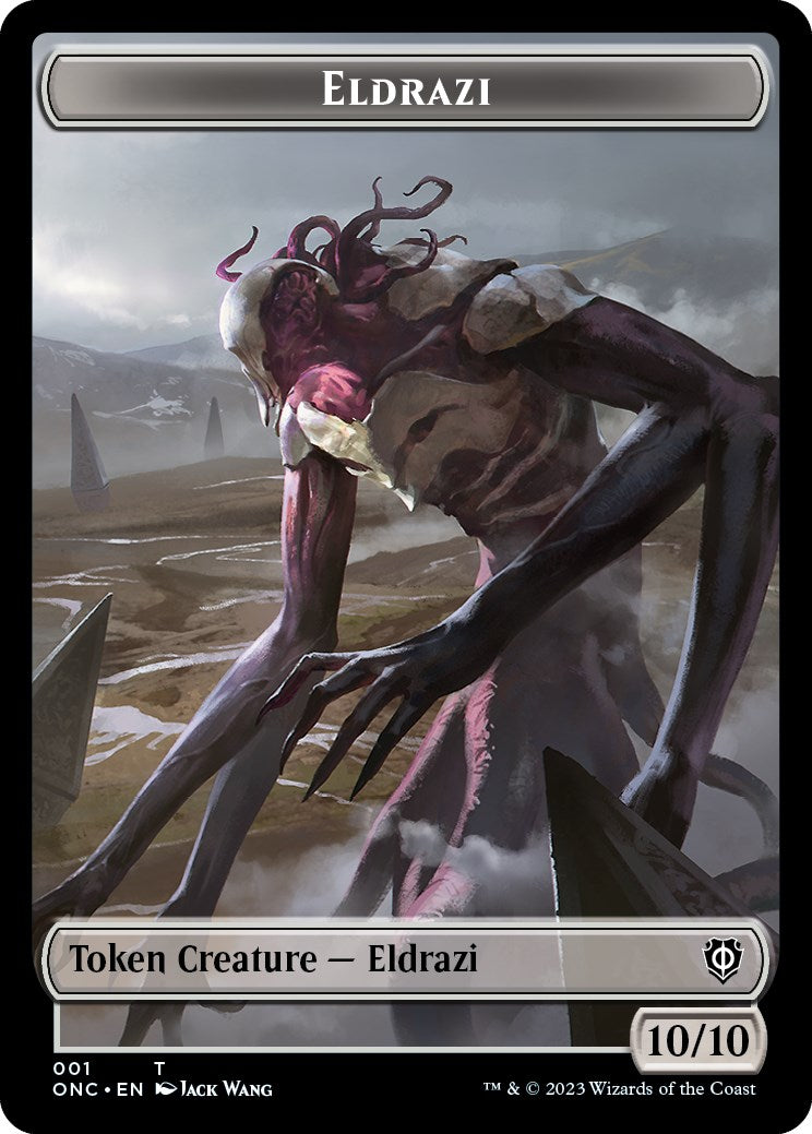 Soldier (017) // Eldrazi Double-Sided Token [Phyrexia: All Will Be One Commander Tokens] | Tables and Towers