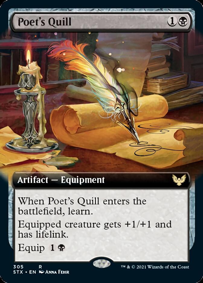 Poet's Quill (Extended Art) [Strixhaven: School of Mages] | Tables and Towers