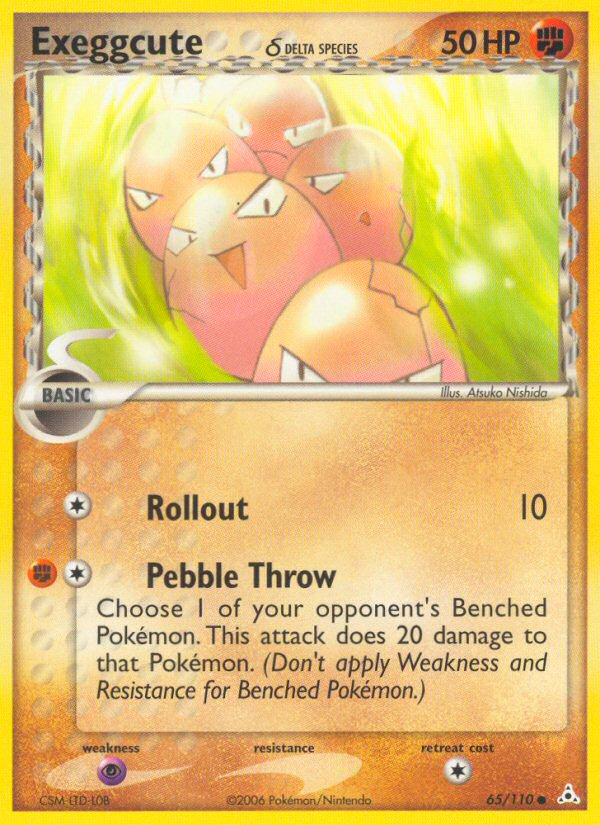 Exeggcute (65/110) (Delta Species) [EX: Holon Phantoms] | Tables and Towers