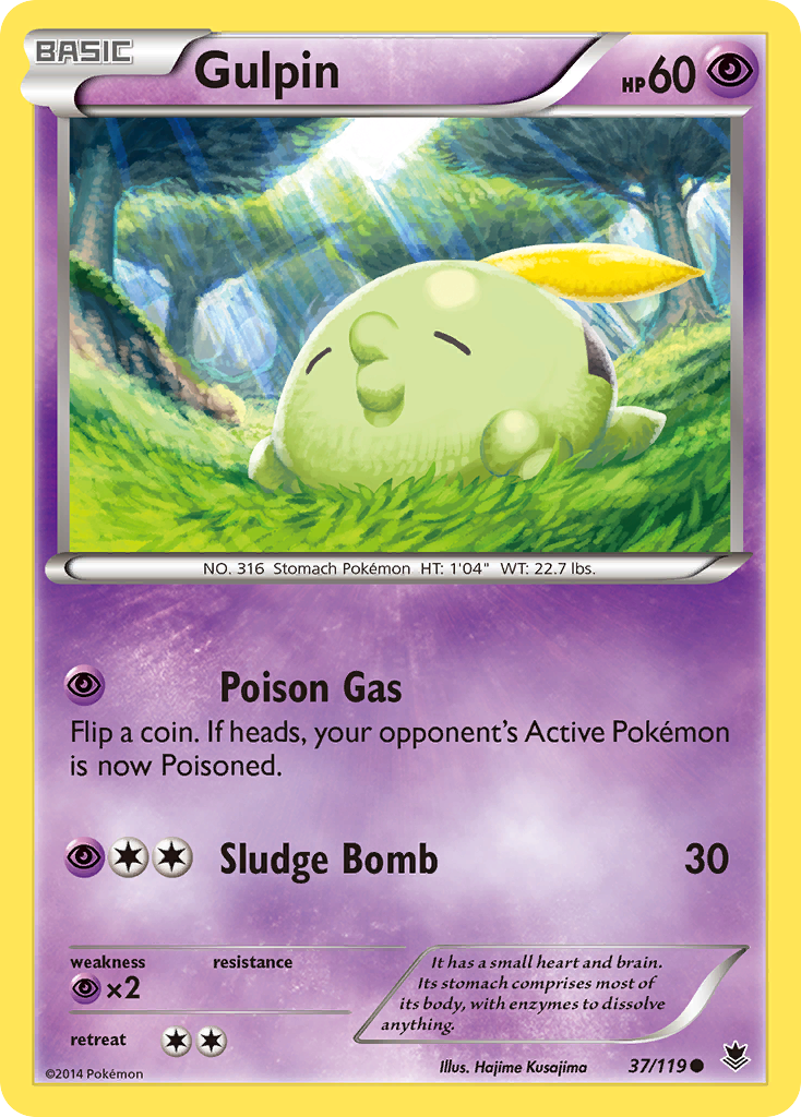 Gulpin (37/119) [XY: Phantom Forces] | Tables and Towers