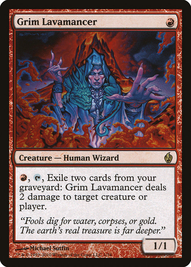 Grim Lavamancer [Premium Deck Series: Fire and Lightning] | Tables and Towers