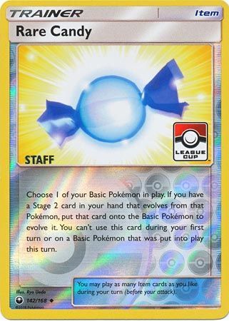 Rare Candy (142/168) (League Promo Staff) [Sun & Moon: Celestial Storm] | Tables and Towers