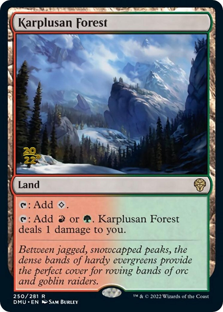 Karplusan Forest [Dominaria United Prerelease Promos] | Tables and Towers