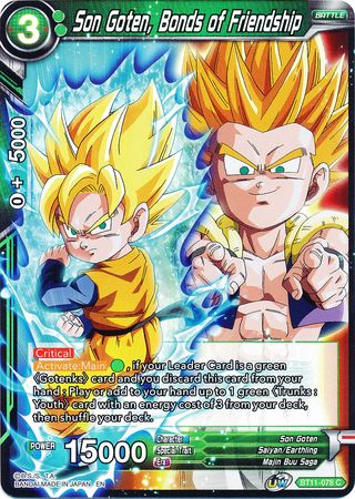 Son Goten, Bonds of Friendship (BT11-078) [Vermilion Bloodline 2nd Edition] | Tables and Towers